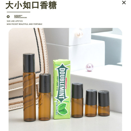 1ml2ml3ml5ml10ml新款滚珠瓶香水分装瓶精油走珠瓶空小样神器便携 - 图1