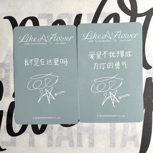 裴珠泫小卡正品官卡 solo专辑卡片 sr2.0签售特典卡中文卡背包邮 - 图0