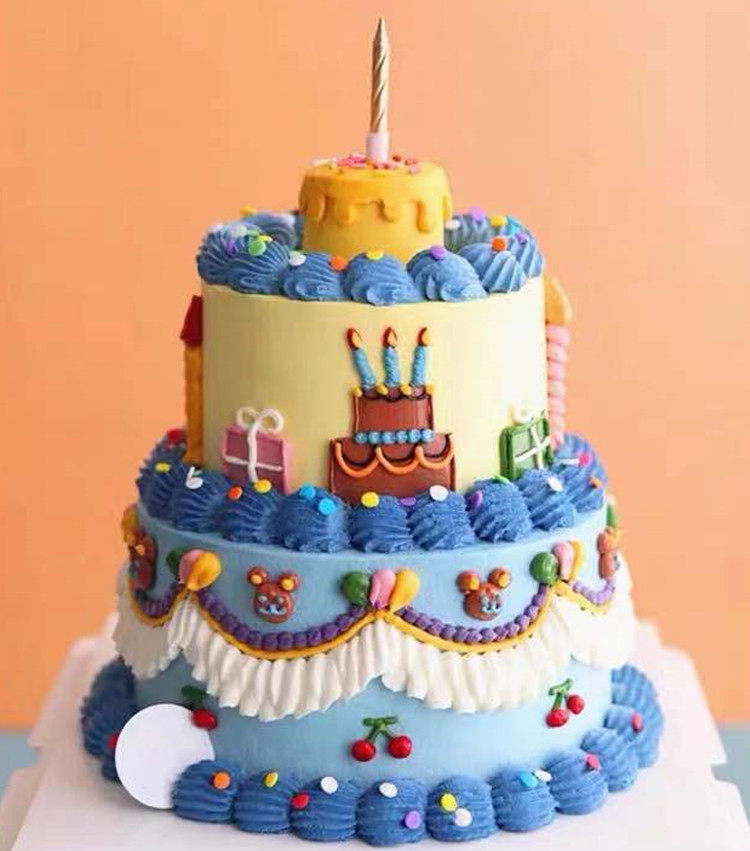 2021小红书网红复古双层樱桃草莓简约手绘水果生日蛋糕成都同城,淘宝优惠券,粉丝福利购,淘宝优惠卷