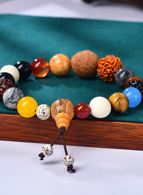 红中国男女新款手链蜜蜡民族风