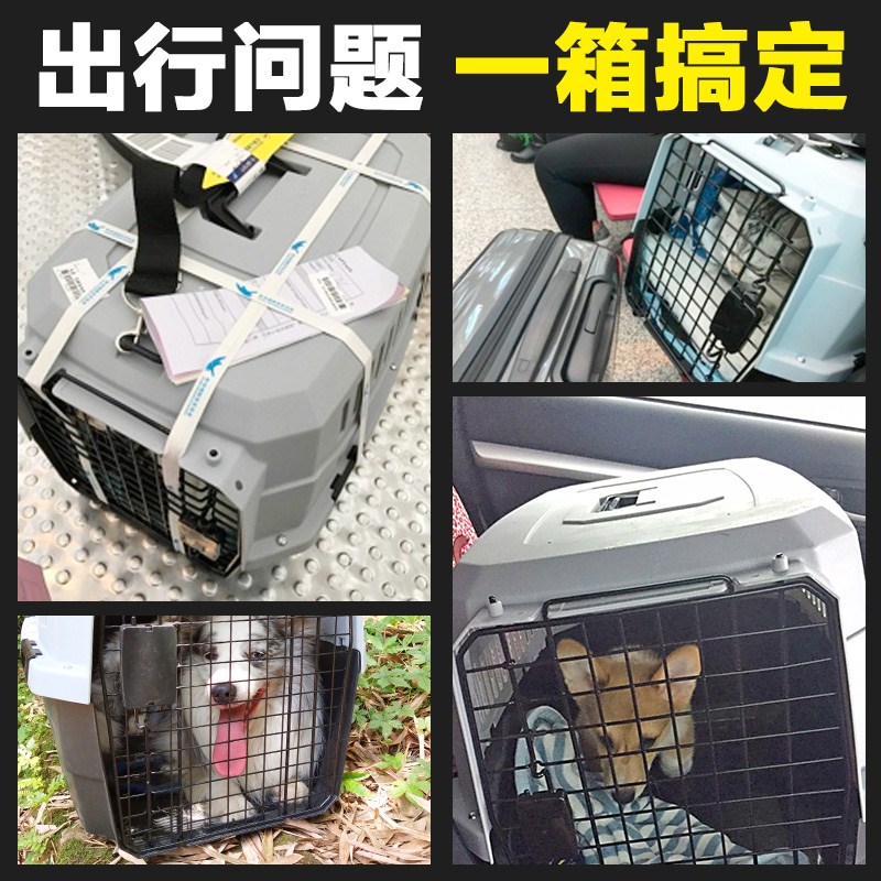 猫笼宠物航空箱宠物托运箱狗猫笼子便携外出空运宠物箱猫咪航空箱-图2