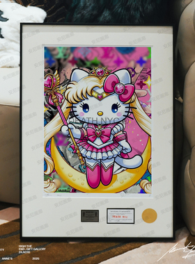 2026美少年变身HelloKitty家居用品安尼画廊HelloKitty挂画