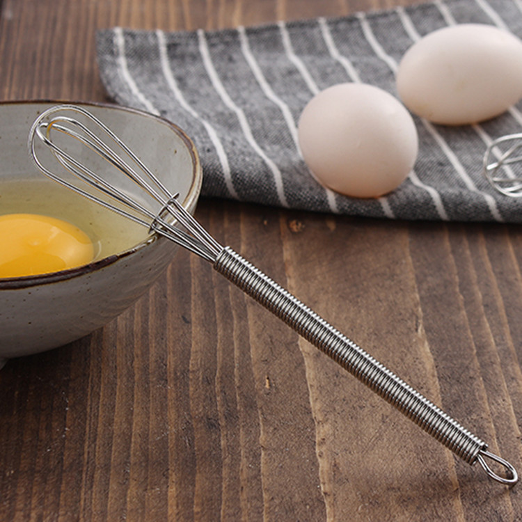 不锈钢打蛋器家用烘培工具蛋挞手动搅拌棒玉子烧搅拌器奶油鸡蛋抽-图1