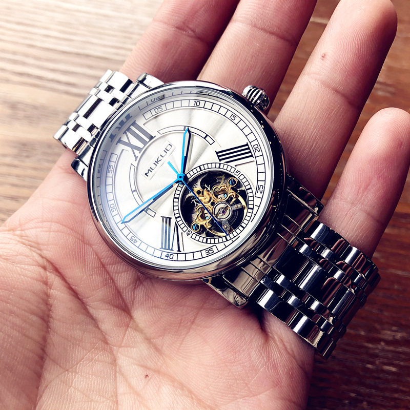 正品男士男款全自动镂空名牌机械表 酷林手表国产腕表