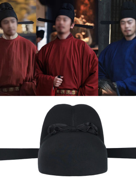 古装圆领官员展脚幞头帽太平年郭荣同款帽子汉服宋朝直翅乌纱帽子