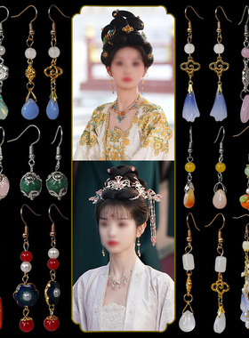 古风耳环女夏新中式国风汉服旗袍