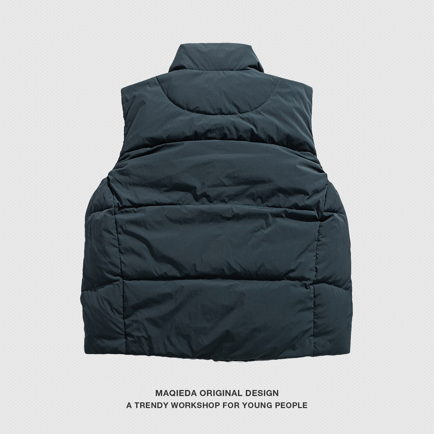 MAQIEDA美式潮牌立领冬季羽绒马甲男女情侣宽松休闲立领背心外套,淘宝优惠券,粉丝福利购,淘宝优惠卷
