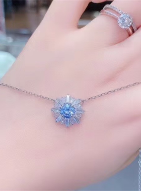太阳花项链女小雏菊耳钉雪花戒指