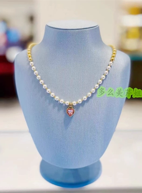 女水晶珍珠项水晶珍珠项链