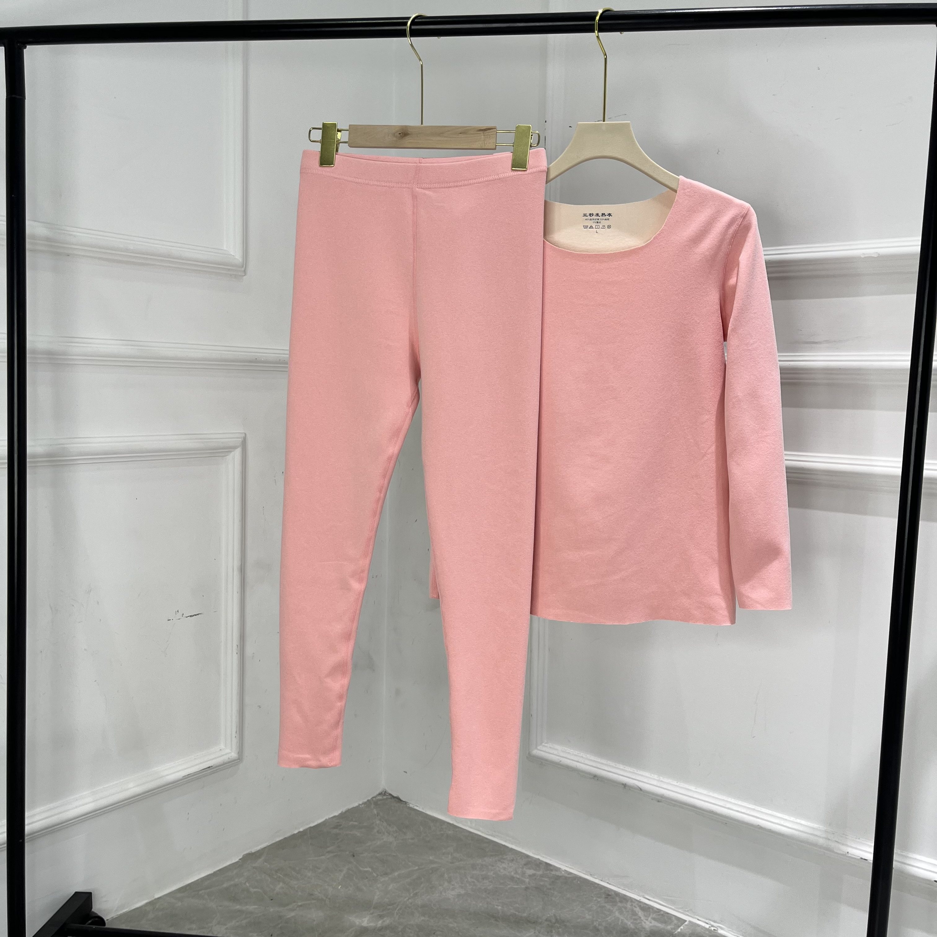 三秒发热女款无痕双面德绒发热保暖套装上衣秋裤保暖套秋冬打底套,淘宝优惠券,粉丝福利购,淘宝优惠卷