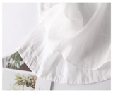 Летнее белое платье, длинный топ с чашечками, средней длины, оверсайз