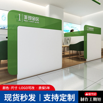 Postal Savings Bank Non-cash Counter Baking Varnish Credit Desk Business Handling Desk Finance Signing Desks Customizable