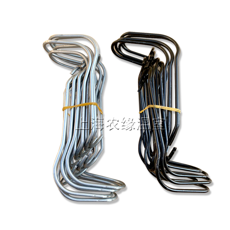 包邮园艺温室大棚配件热镀锌压顶簧钢丝夹加粗卡簧钢管卡扣顶弹簧