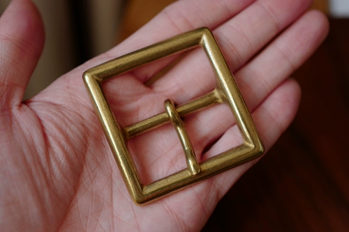 Японский импортный латунный ретро квадратный медный ремень, пряжка, 40mm