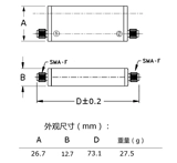 137 ～ 175 МГц Band Band Band Band Pass Filter, интерфейс SMA
