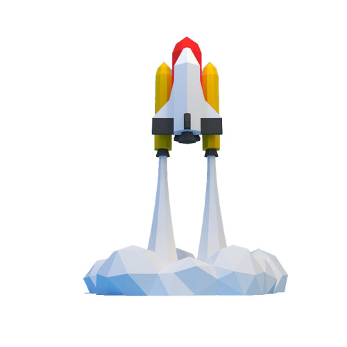 60厘米高 亚特兰蒂斯航天飞机喷射发射立体落地摆件手工DIY纸模型 - 图3