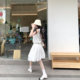 ສິ້ນສິ້ນ tutu skirt ສີຂາວຫວານ skirt ballet