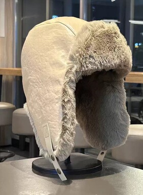 跨境雷锋帽冬季加绒加厚保暖骑行软顶帽东北户外防风滑雪护耳帽