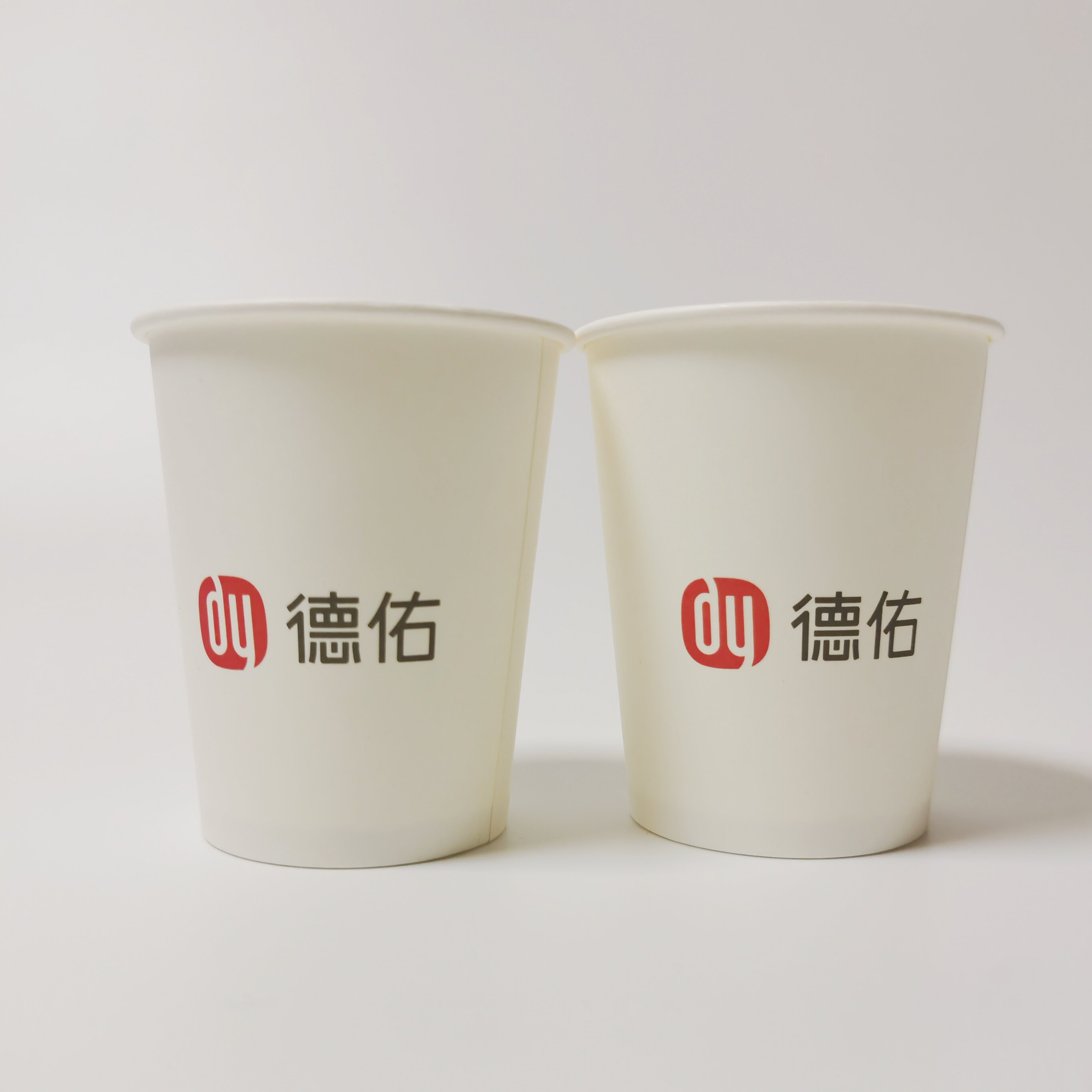 德佑纸杯 一次性杯子 水杯环保支持定制LOGO 房产中介专用纸杯