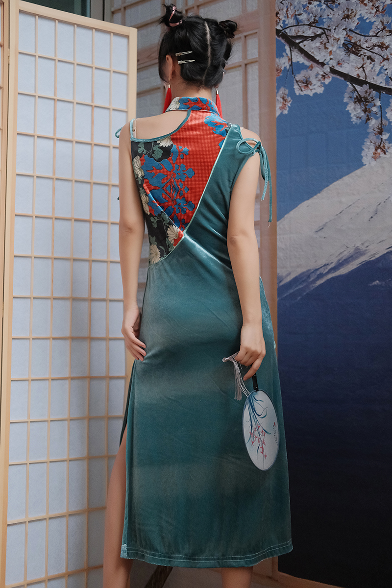 Sexy cheongsam, lightweight dress, skirt, Chinese style, 2021 collection Sexy cheongsam, lightweight dress, skirt, Chinese style, 2021 collection