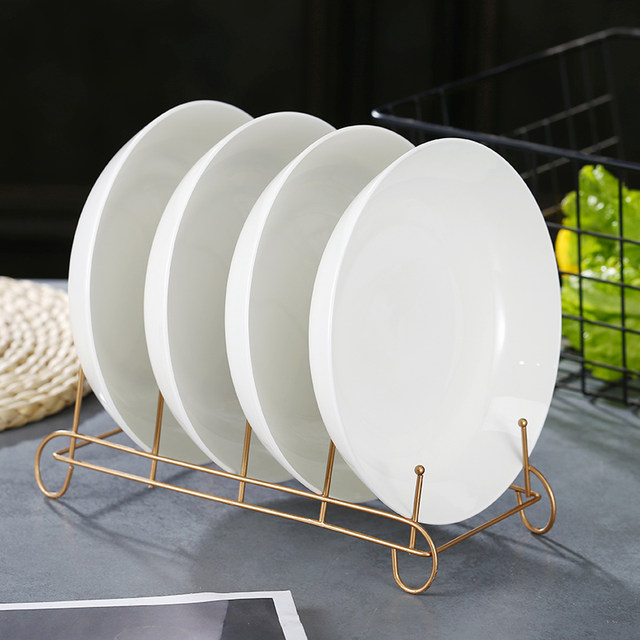 Jingdezhen bone porcelain household tableware 8-inch plate