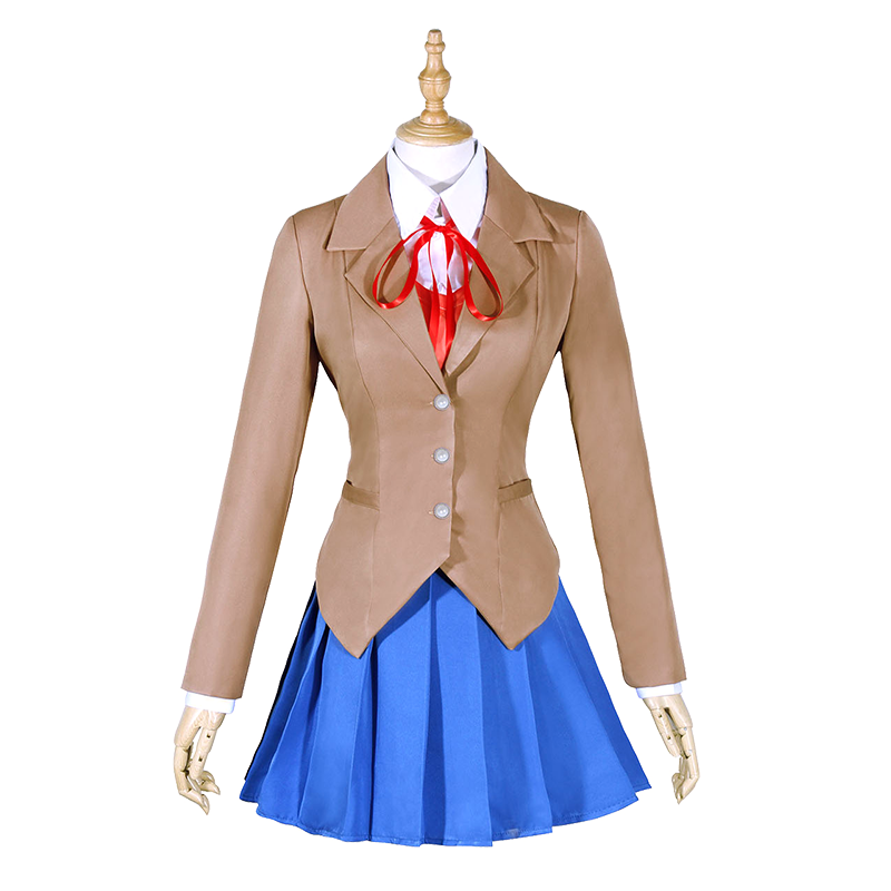 心跳文学部Doki Doki Literature Club 莫妮卡 Monika cos服校服 - 图0