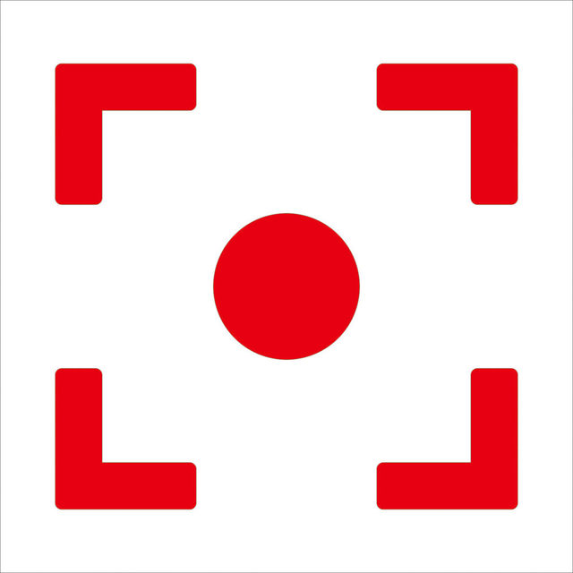 Item placement label management right-angle L-shaped positioning sticker