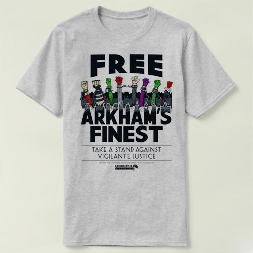 Free Arkham's Finest batman joker 文化衫DIY T-Shirt T恤 衣服 - 图0