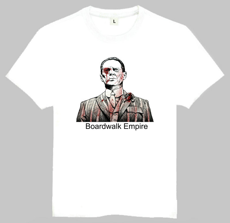 Boardwalk Empire T-shirt 大西洋帝国 T恤 潮流T恤 白色短袖 T恤 - 图2