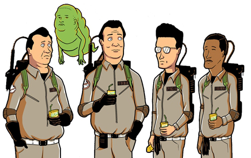 King of the Hill 一家之主ghostbuster捉鬼敢死队 T-Shirt T恤 - 图2