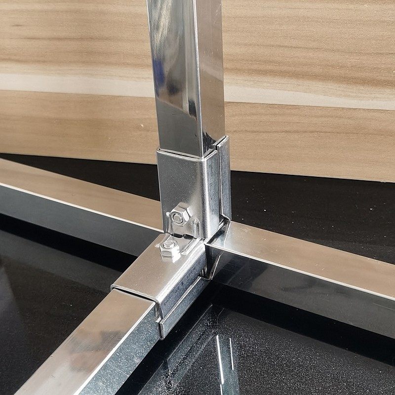 30X30方管不锈钢接头钢管夹具两通紧固定器货架三通夹管连接件_虎窝淘