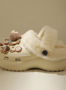 crocs卡骆驰云朵泡芙洞洞鞋内胆