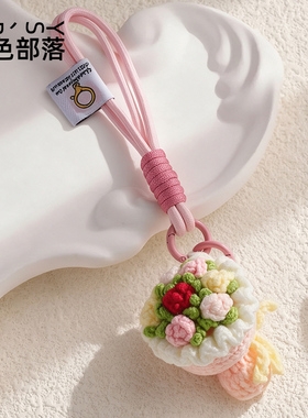 玫瑰花送女生包包挂件书包肩带