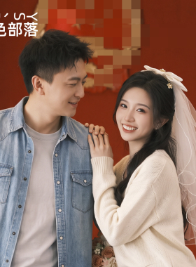 求婚头纱领证高级感婚纱拍照道具