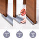 Door seam and door bottom sealing strip to prevent wind leakage and cockroach prevention