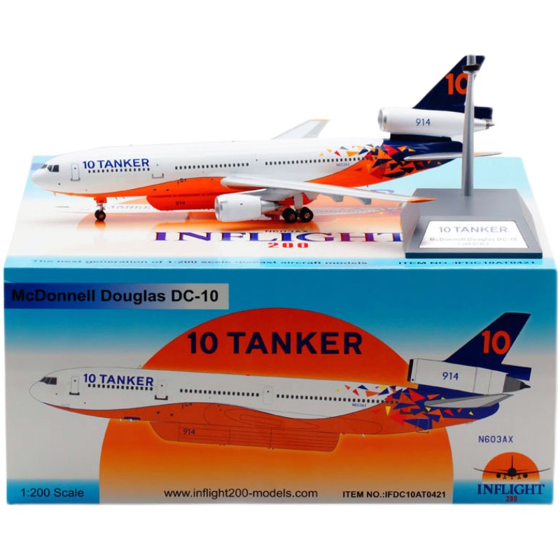 1/200 IFDC10AT0421 合金 飞机模型  灭火机 DC-10-30 N603AX - 图3