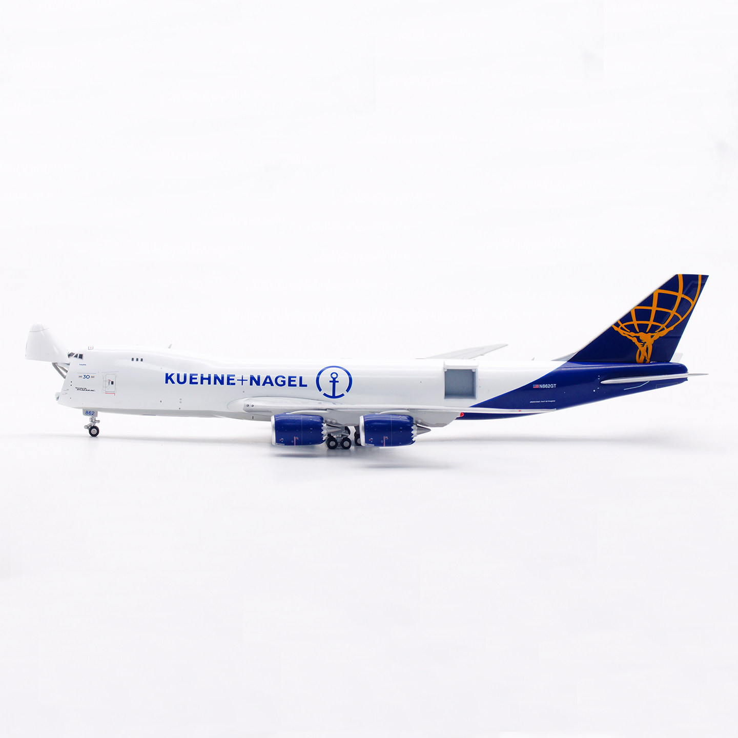 HX models 1:400合金飞机模型 阿特拉斯航空 B747-8F N862GT 开仓 - 图0