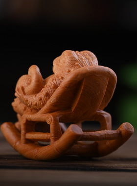 崖柏梦想成真金蟾茶宠手把件癞蛤蟆小天鹅家居办公室桌面摆件批发