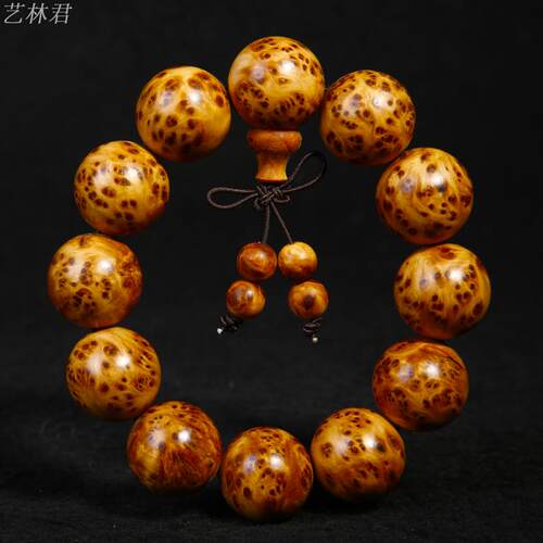 正宗太行山崖柏手串2.0满瘤疤雀眼高油陈化老料男士佛珠手链 - 图0