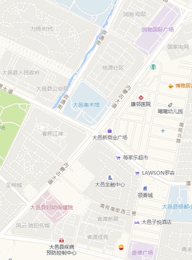 大邑县城区地图2026新版定制街道图高清防水装饰中介办公室贴挂图