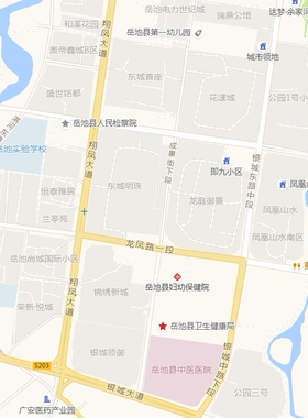 岳池县城区地图2026新版定制街道图高清防水装饰中介办公室贴挂图