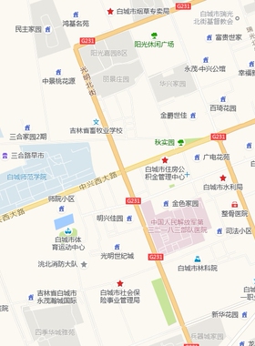 白城市城区地图2026新版定制街道图高清防水装饰中介办公室贴挂图