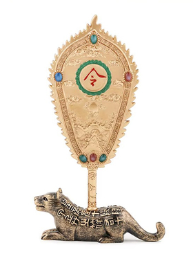 原装李居明2026马年吉祥物九运[大令旗]摆件客厅办公室装饰摆件