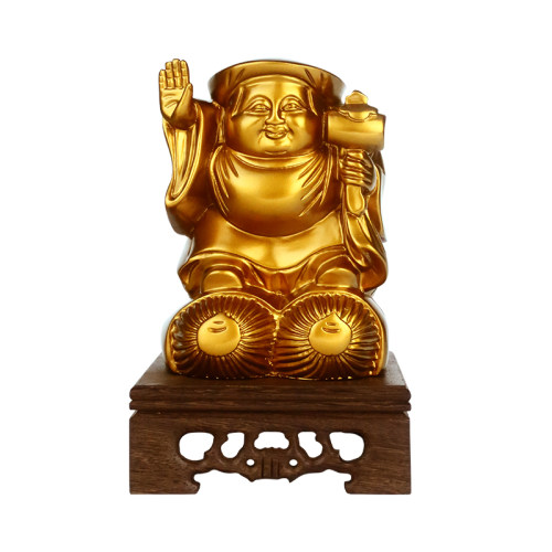 原装正品李居明九运常年吉祥物[大黑天财神]摆件招手财像客厅摆设 - 图3
