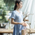 Red Nian Womens Summer 2019 Thời trang mới V-cổ Eo Slim Slim Casual Nhỏ tươi đầm - váy đầm váy suông váy đầm