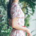 Red Nian Womens Summer 2019 Váy thời trang mới A Eo Eo Khí chất mỏng Nhỏ Đầm cổ chữ V tươi - váy đầm váy đầm váy đầm