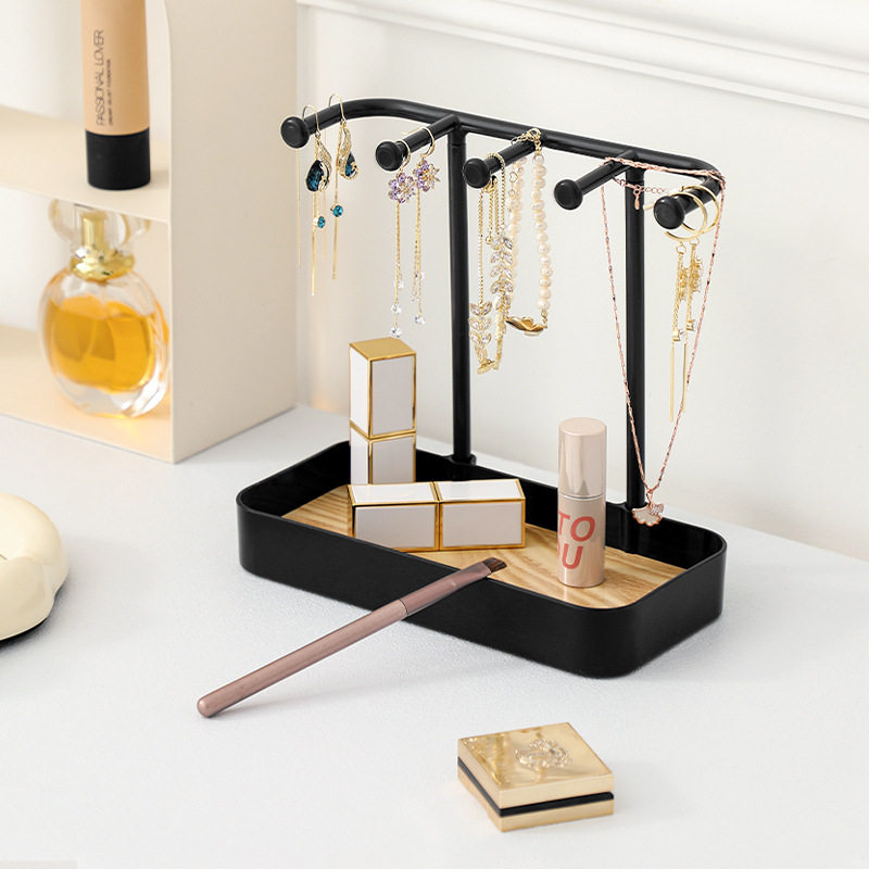 Japanese jewelry display stand desktop dressing table hanging earrings necklace bracelet ring hanger entrance key storage box