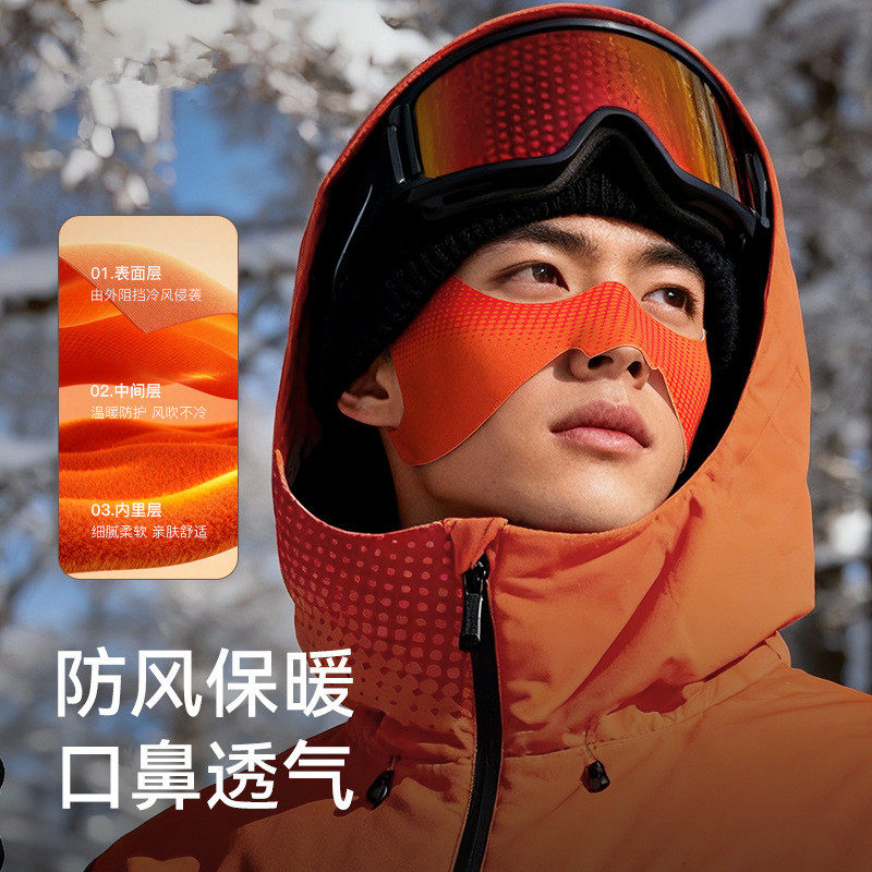 熊猫大人防冻脸贴蝴蝶形男女滑雪护脸贴防风防寒保暖透气挂耳面罩,淘宝优惠券,粉丝福利购,淘宝优惠卷