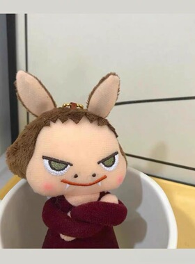 日本ULALOV可爱毛绒奈良美智恶魔天使公仔包包挂件情侣钥匙扣礼物