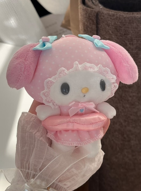日本ULALOV游泳圈美乐蒂中古款挂件超软可爱包包挂件萌物生日礼物